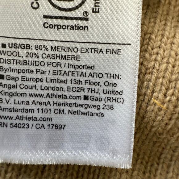 Athleta sweater dress cashmere merino wool knit turtleneck cozy Medium - Picture 9 of 10